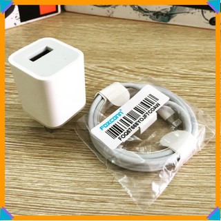 Combo củ sạc a21 + cáp foxcom cao cấp dùng cho iphone 5,6,7,8