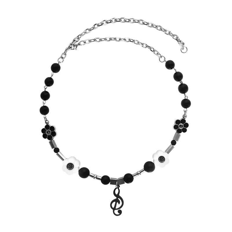 Vòng Cổ Gắn Mặt Hình Hoa Hướng Dương / Hoa Cúc Ngọc Trai Độc Đáo Hợp Thời Trang