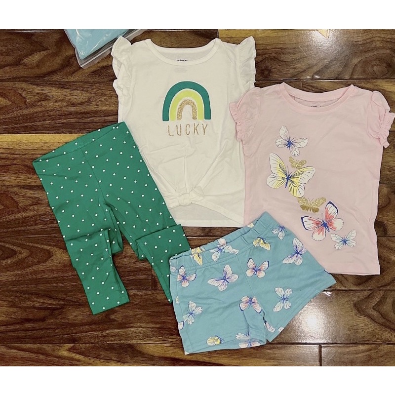 Bộ bé gái tay ngắn quần dài