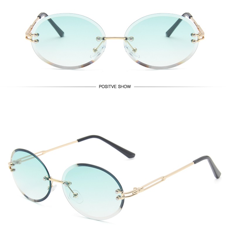 Kính Mát Gọng Kim Loại Tròn Cho Nam Và Nữ