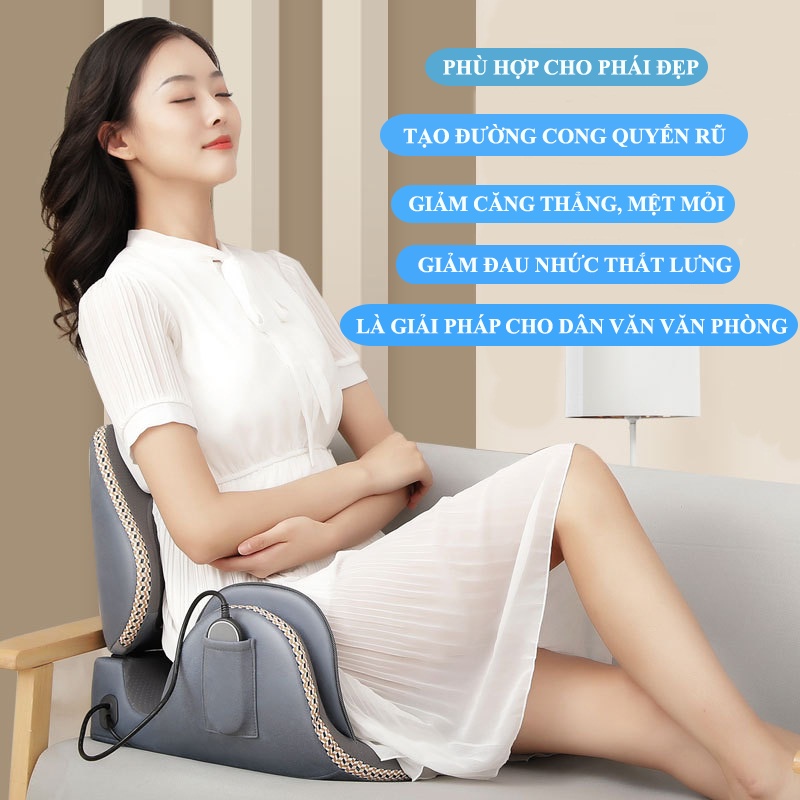 Máy massage đệm vùng chậu,đa chức năng, thu eo, massage thắt lưng, massage mông, thu hẹp vùng chậu, lấy lại vóc dáng dệp