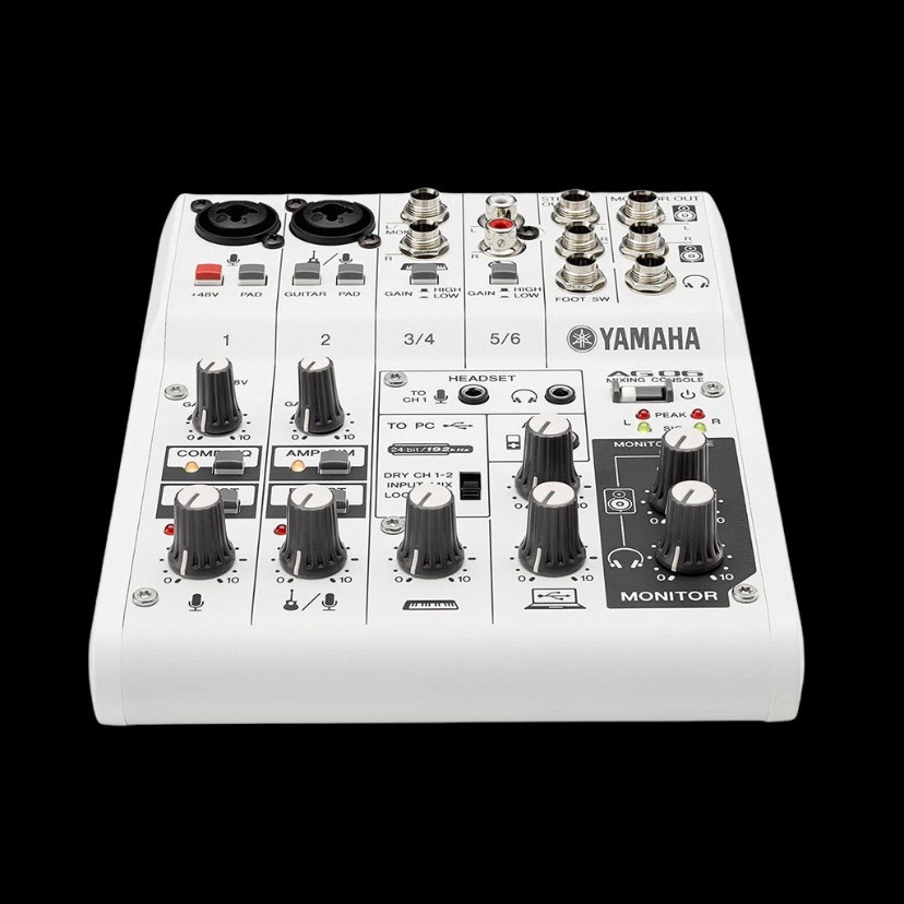 Yamaha AG06 Soundcard kiêm Bàn Trộn Mixer Interface Compact Stereo Mixing Console AG06 Phòng Thu Studio Mix