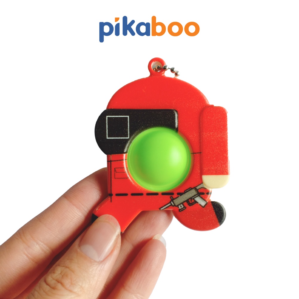 Đồ chơi móc khóa pop it Squid game Pikaboo trò chơi con mực hot trend làm từ chất liệu silicone an toàn cho trẻ nhỏ