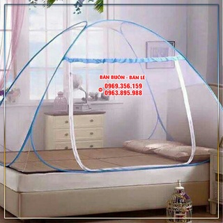 Màn chụp tự bung có hoa, màn chụp người lớn 1m8*2m