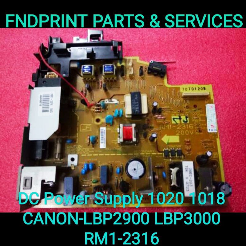 Bảng Mạch Nguồn Dc Assy Hp Laserjet Lj 1018 1020 Canon-lbp2900 Lbp3000 Rm1-2316