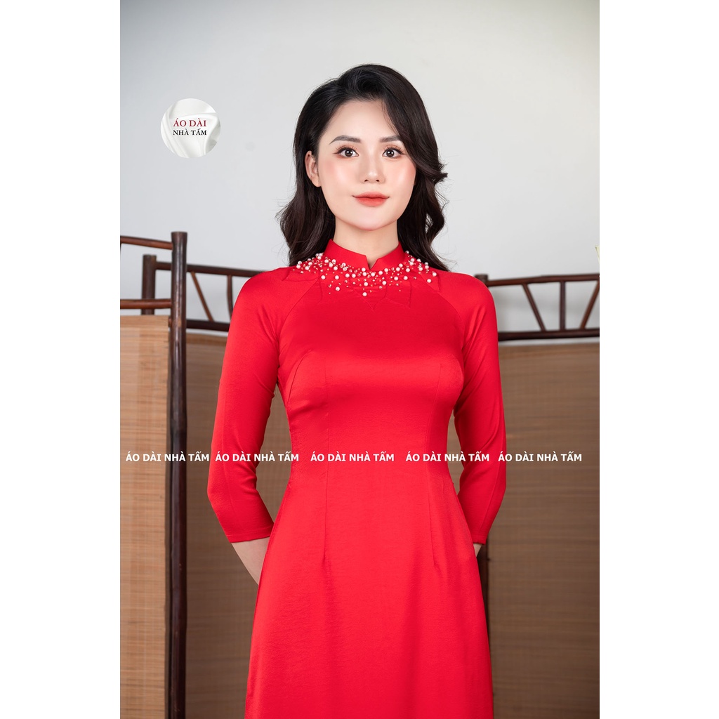 ÁO DÀI THÊU, ÁO DÀI NHÀ TẤM K43
