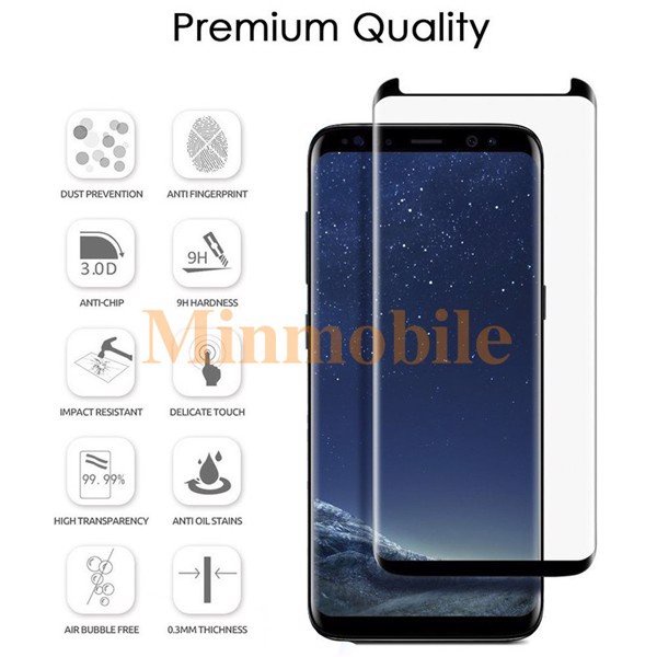 Dán màn hình Samsung S9 Plus toàn màn hình full keo