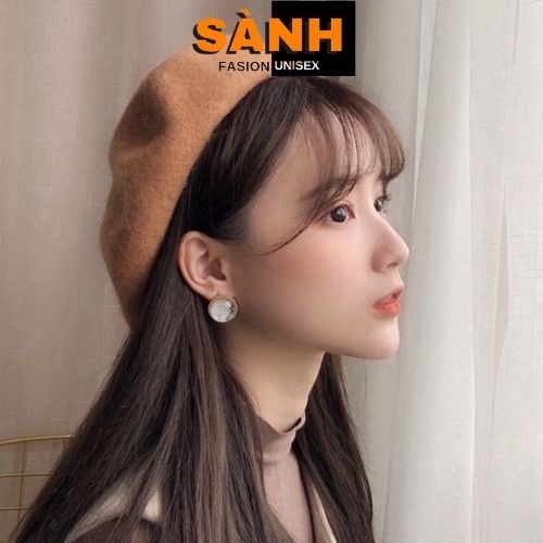 Mũ Nồi Retro Trơn Nón Beret Dạ Thời Trang Form Unisex Nam Nữ N05