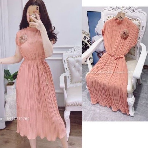 Váy dập ly hồng