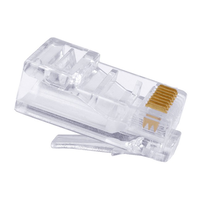 ĐẦU BẤM DÂY MẠNG RJ45 LOẠI ĐẦU NHỰA NGUYÊN HỘP 100cái