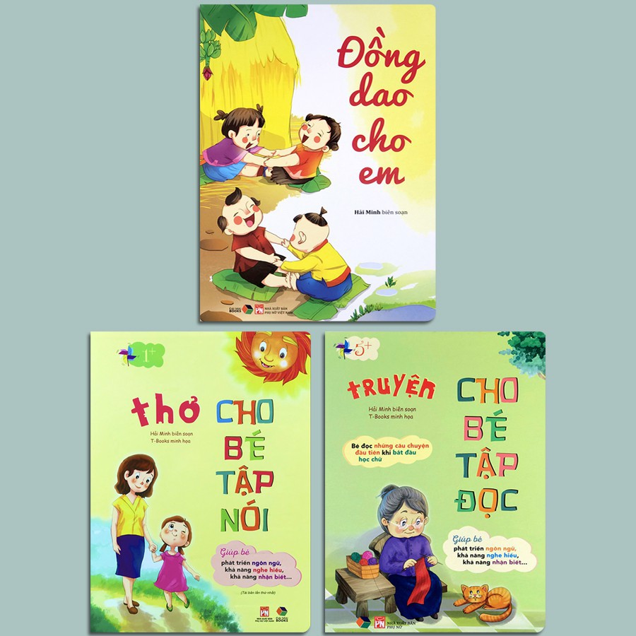 Sách - Combo Đồng Dao Cho Em + Thơ Cho Bé Tập Nói + Truyện Cho Bé Tập Đọc