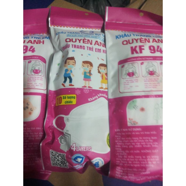1cái khẩu trang 4D KF94 kháng khuẩn