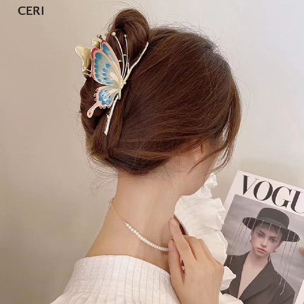 Kẹp Tóc Càng Cua Cỡ Lớn Phong Cách Vintage Thời Trang Cho Nữ