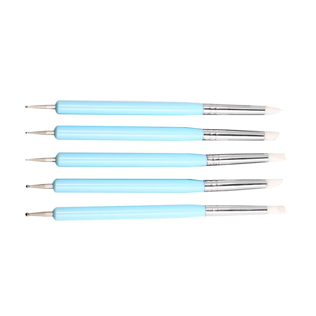 Set 5 Cọ Silicone Chấm Bi Chuyên Dụng Cho Biểu Diễn Nghệ Thuật