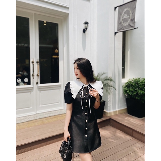 AOKI | Alice Dress | Gồm lá cổ rời, có thể mặc được 2 kiểu, phong cách thanh lịch tiểu thư