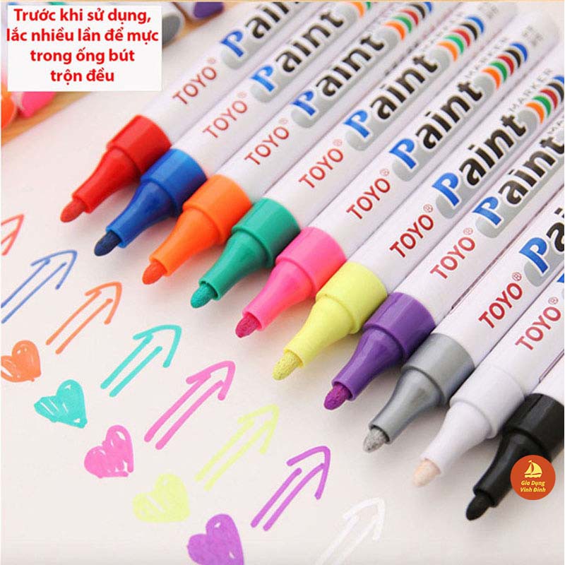 Bút sơn vẽ lốp, vẽ đế giày mực vĩnh viễn chống nước Tokyo paint marker