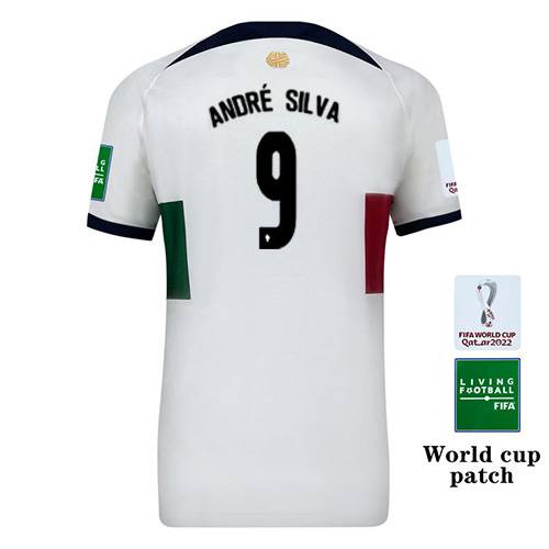 Áo Thun Bóng Đá 22-23 World Cup Bồ Đào Nha Bernardo Silva B Fernandes Felix Ronaldo Dễ Thương