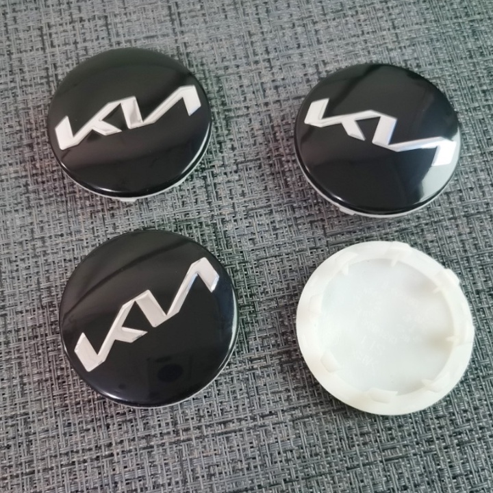 01 chiếc Logo chụp mâm, ốp lazang bánh xe ô tô Kia đường kính 58mm