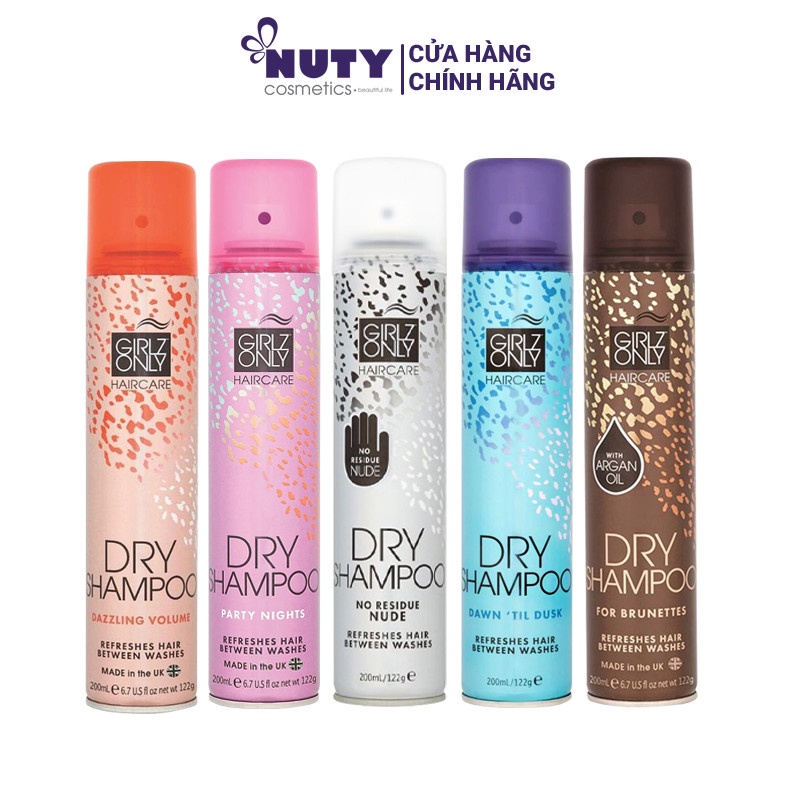 Dầu Gội Khô Girlz Only Dry Shampoo (200ml)