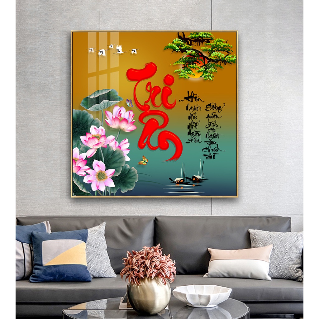 Tranh thư pháp Tri Ân Cô Thầy quà tặng nhân ngày nhà giáo Việt Nam 20 tháng 11 ý nghĩa kèm khung tranh