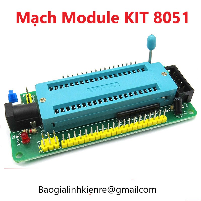 Kit 8051 Socket Mở Rộng 40 Chân - Tích Hợp Đế Nạp Chip 89S52