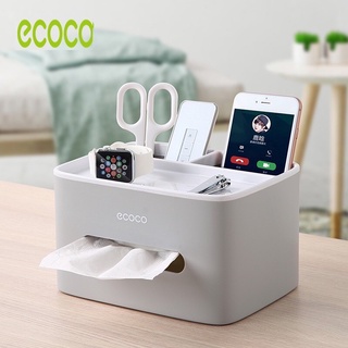 Hộp đựng giấy ăn đa năng để bà Ecoco kèm khay để đồ đa năng