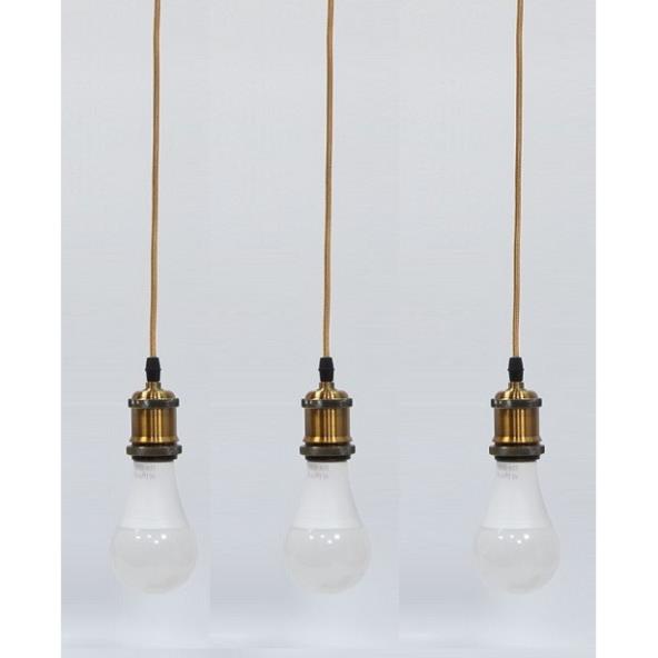 Bộ 3 dây đèn thả cổ điển bóng đèn Led búp trang trí 15w