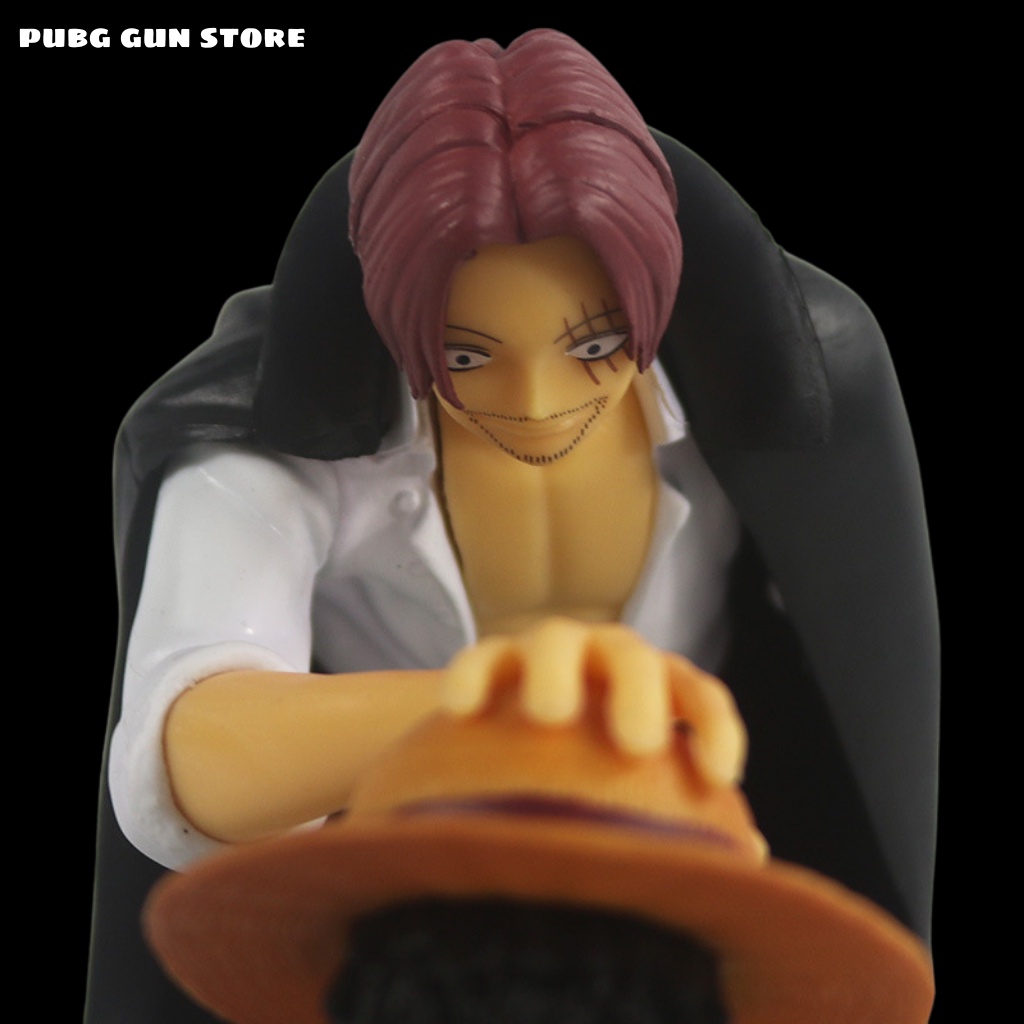 Nhân vật figure shanks tóc đỏ và luffy đồ chơi trẻ em decor mô hình one piece anime lắp ráp decor phòng pc gaming cute