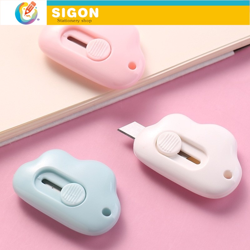 Dao DọC GiấY Dao Cắt Giấy Mini Hình Đám Mây Dễ Thương Tiện Dụng Cho Gia Đình/Văn Phòng