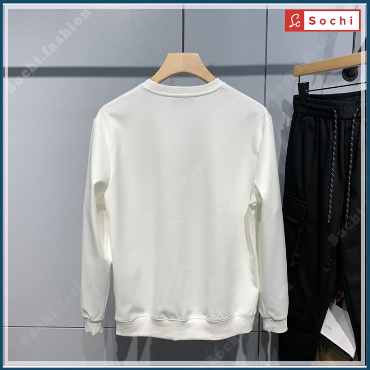 Áo thu đông tay dài nam, áo giữ nhiệt cổ tròn 3D lạ mắt in Gấu Đen mã SW.666