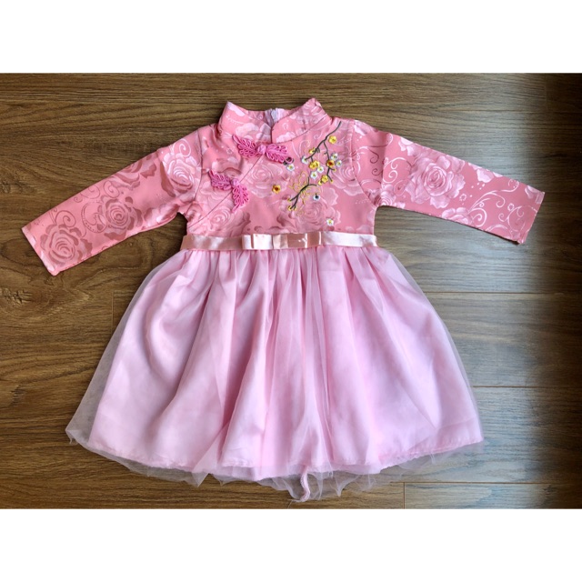 Váy sườn xám cho bé 2t