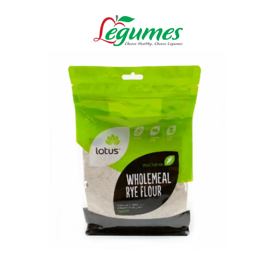 Bột Lúa Mạch Đen Hữu Cơ Lotus - Lotus Rye Flour Wholemeal 1kg