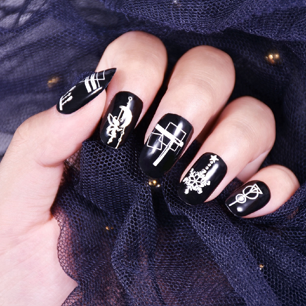 [Hàng mới về] Tấm dập móng tay BEAUTYBIGBANG 6 * 6cm đường tua rua hình học vuông