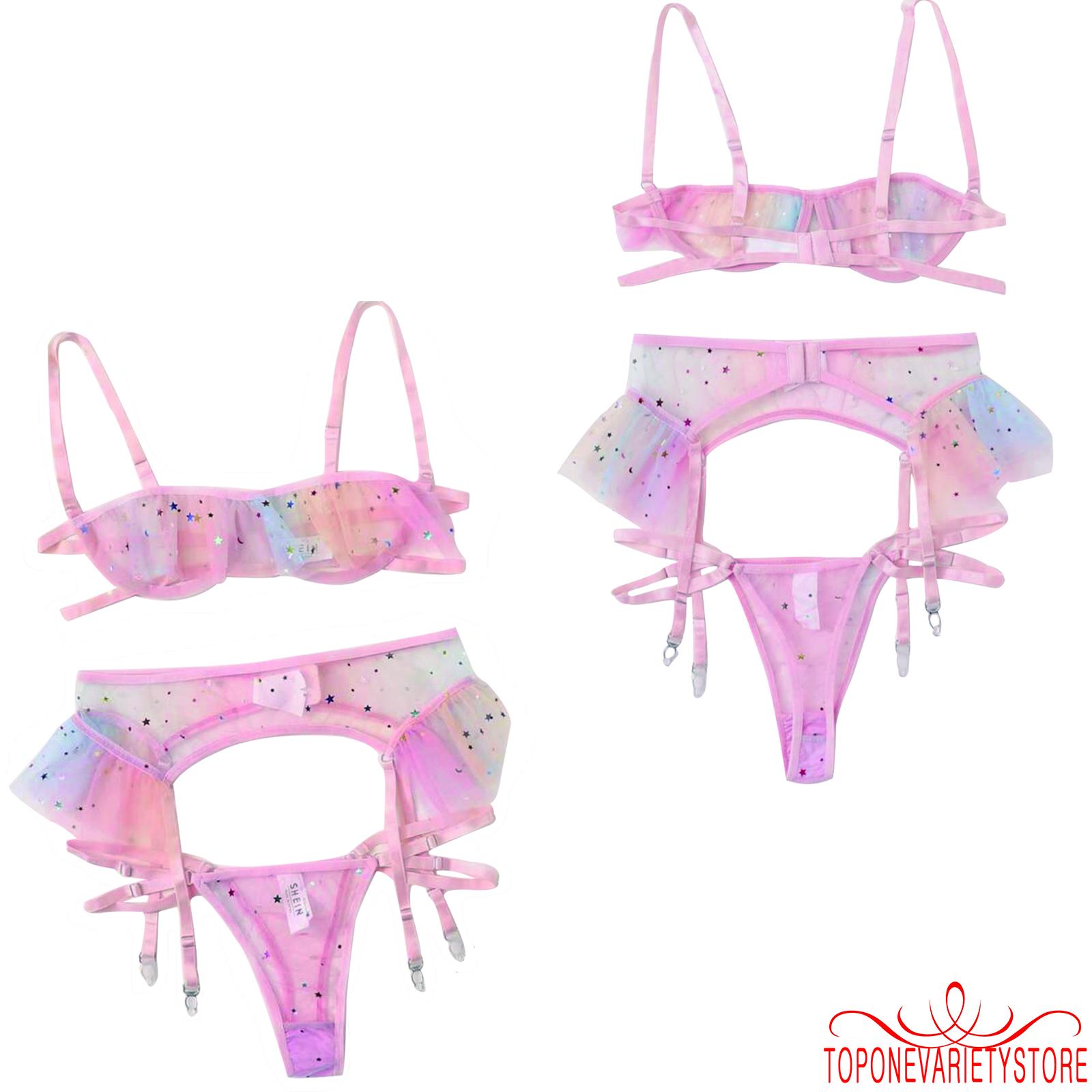 Set 3 Món Đồ Lót Ren Quyến Rũ Cho Nữ | BigBuy360 - bigbuy360.vn