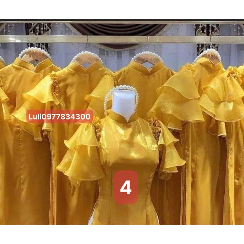 ÁO DÀI CÁCH TÂN voan tơ 4 tà cao cấp