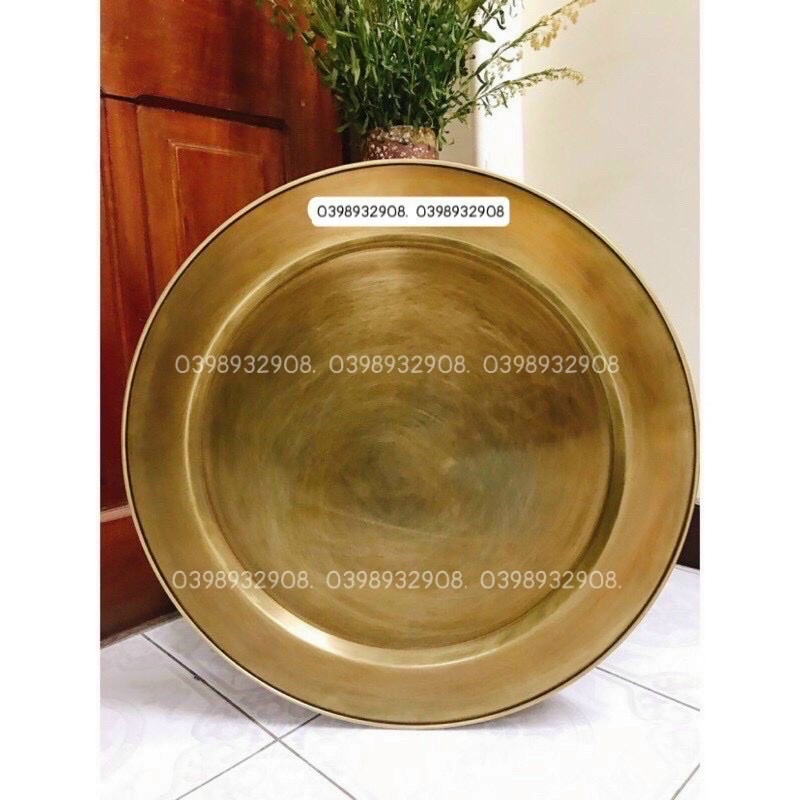 Mâm đồng ăn cơm cổ 60 cm nặng 3 kg chât liệu bằng đồng mâm ăn cơm  hàng ngày