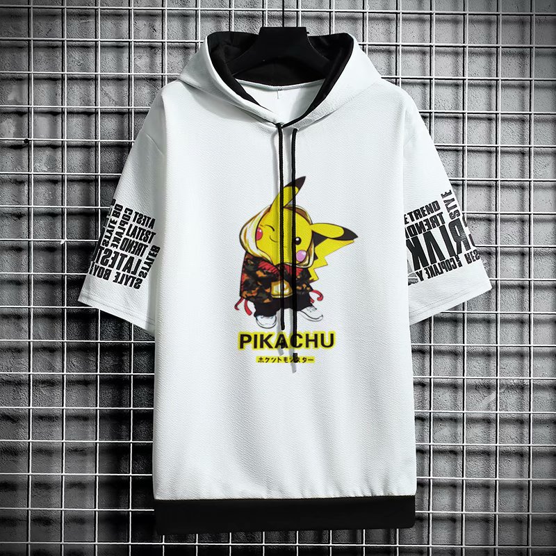 Áo Hoodie Ngắn Tay Form Rộng Phong Cách Hàn Quốc Dành Cho Nam | BigBuy360 - bigbuy360.vn