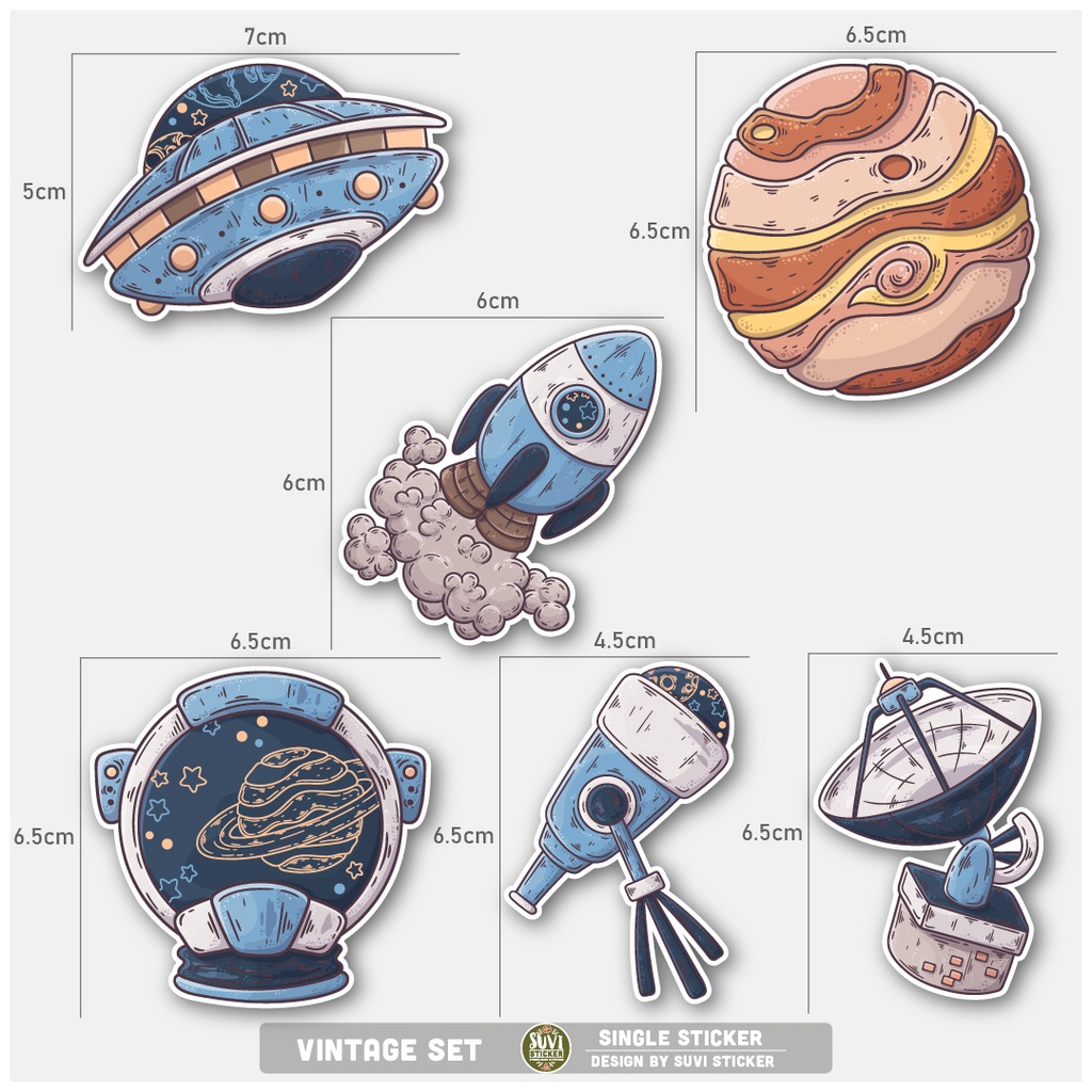 STICKER LẺ - Sticker Galaxy dán mũ bảo hiểm, laptop, điện thoại, vali. MSP: SS21