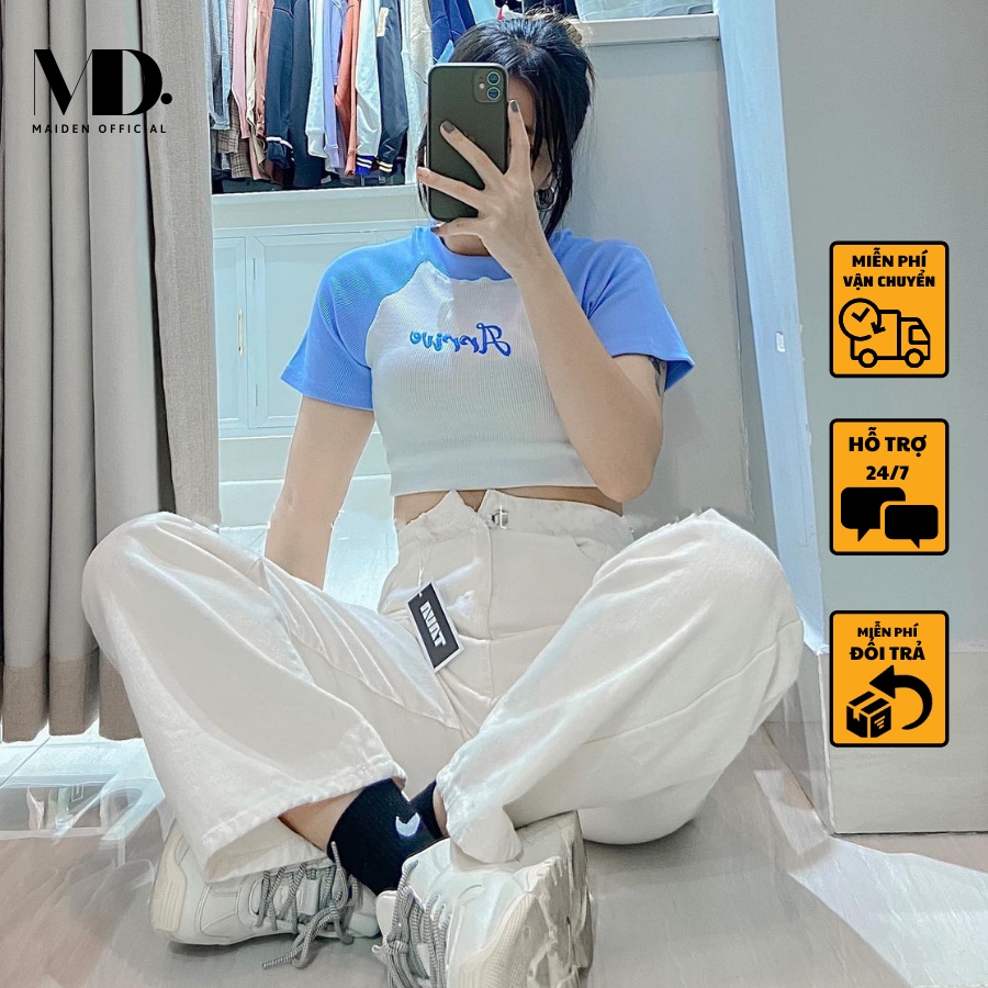 Quần Jean Nữ Dáng Suông Ống Rộng Màu Trắng MD26 | BigBuy360 - bigbuy360.vn