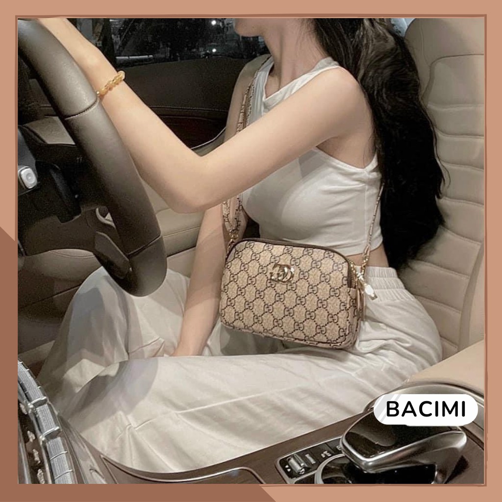 Túi Nhiều Ngăn GC Hàng Chuẩn QC Sang Chảnh, túi đeo chéo, túi hộp BACIMI