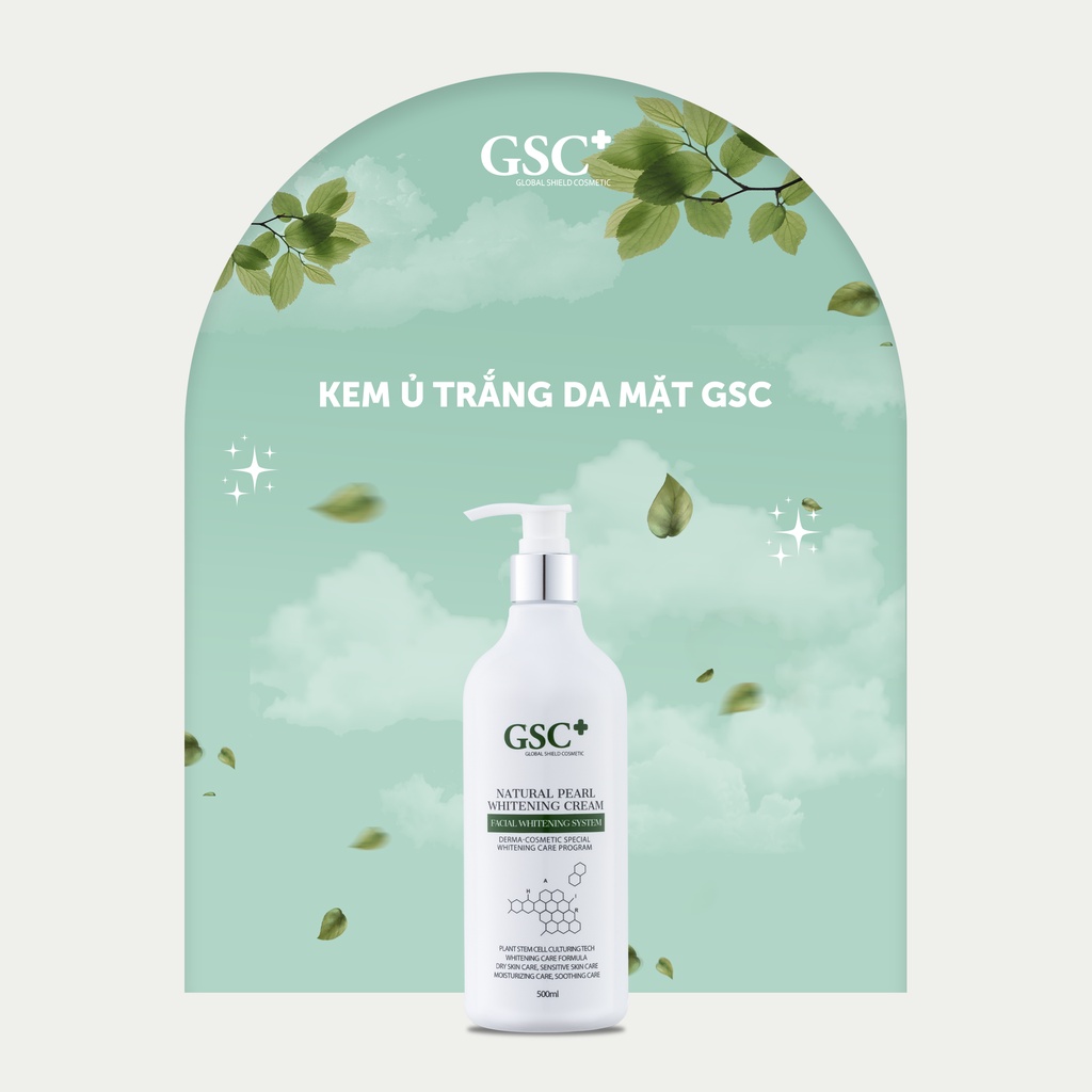 Kem Ủ Trắng Cho Da Mặt GSC Natural Pearl Whitening Cream