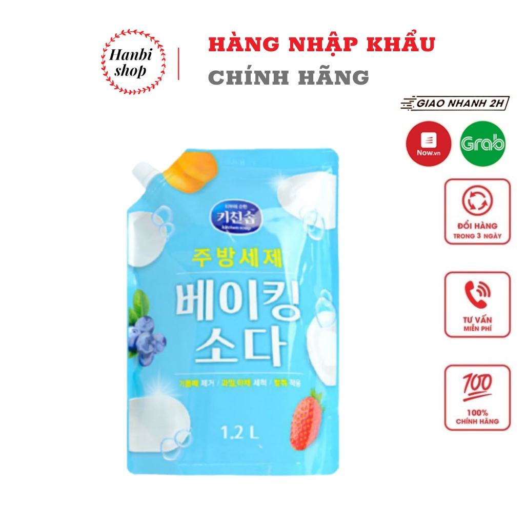 Nước Rửa Bát Hương Baking Soda Mukunghwa Hàn Quốc 1.2L - Nước rửa chén Sinh học Thảo dược và hoa quả nội địa Hàn