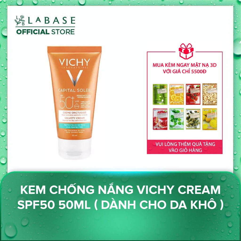 Kem chống nắng Vichy Capital Soliel SPF50 Cream/ Emulsion 50ml