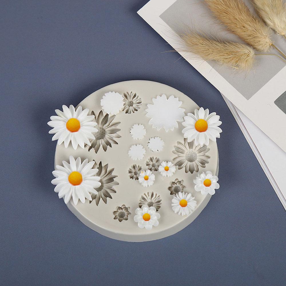 Khuôn Silicone Tạo Hình Hoa Cúc Trang Trí Bánh