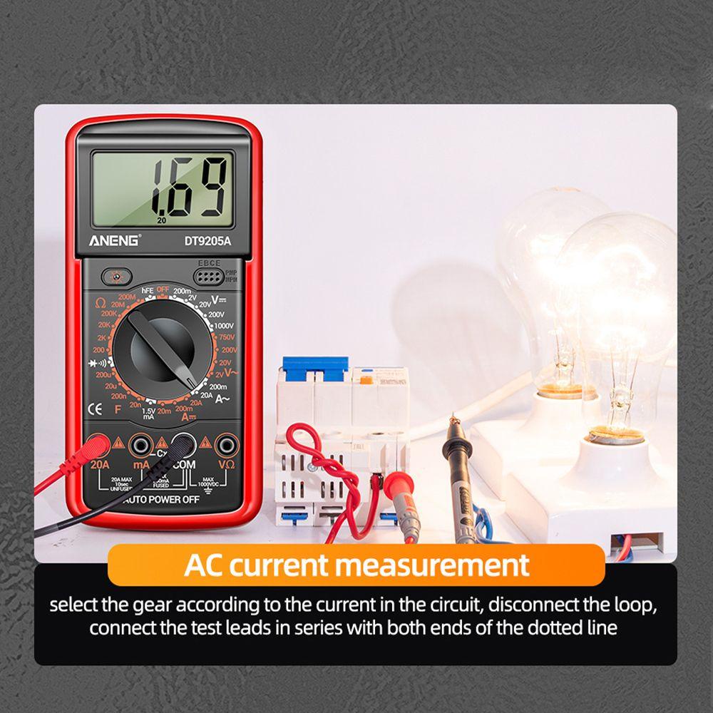 Đồng Hồ Đo Vạn Năng Kỹ Thuật Số Thông Minh ANENG DT9205A-12 AC/DC