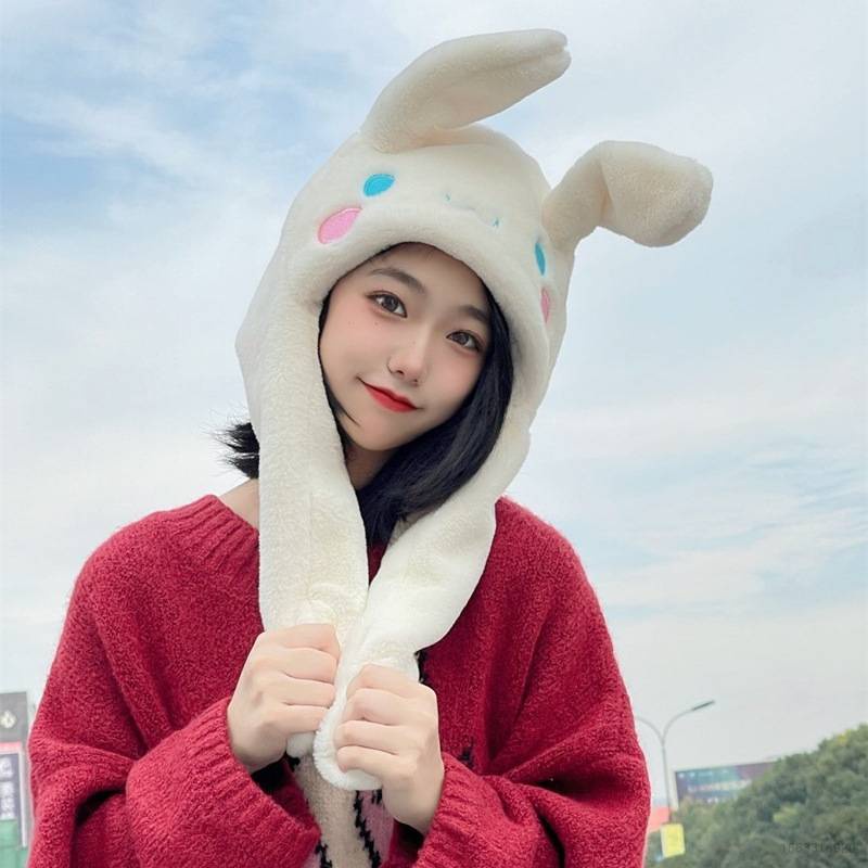 Mũ Và Khăn Choàng Cổ Nhồi Bông Hình Chú Vịt Hoạt Hình / Hổ / Cinnamoroll / Pikachu Có Thể Di Chuyển Dùng Làm Quà Tặ