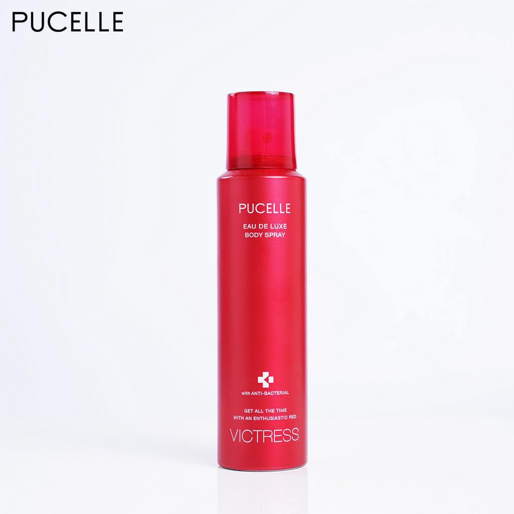 Nước hoa nữ hương ấn tượng PUCELLE Eau De Luxe Body Spray Victress 150ml hương Hoa Cỏ và hương Gourmand