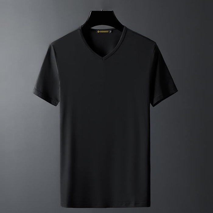 Áo Thun Thể Thao Tay Ngắn Cổ Chữ V Thấm Hút Mồ Hôi Nhanh Khô Plus Size Cho Nam 50-105KG