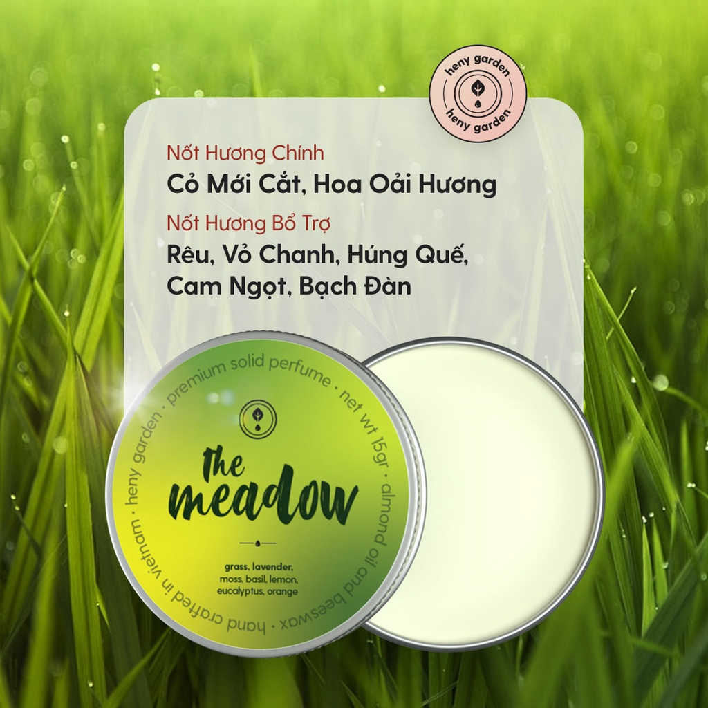 Nước Hoa Khô Nữ Dạng Sáp Heny Garden 15Gr  Tiện Dụng Nhỏ Gọn