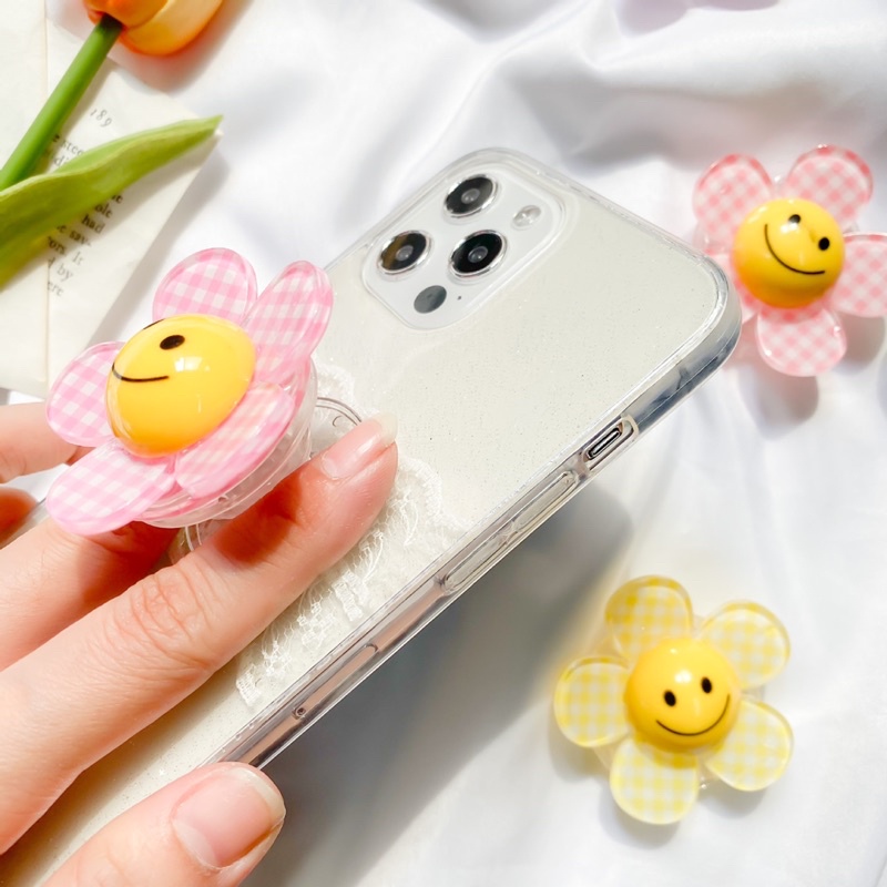 Giá đỡ điện thoại Popsocket bông hoa mặt cười | candylab.official